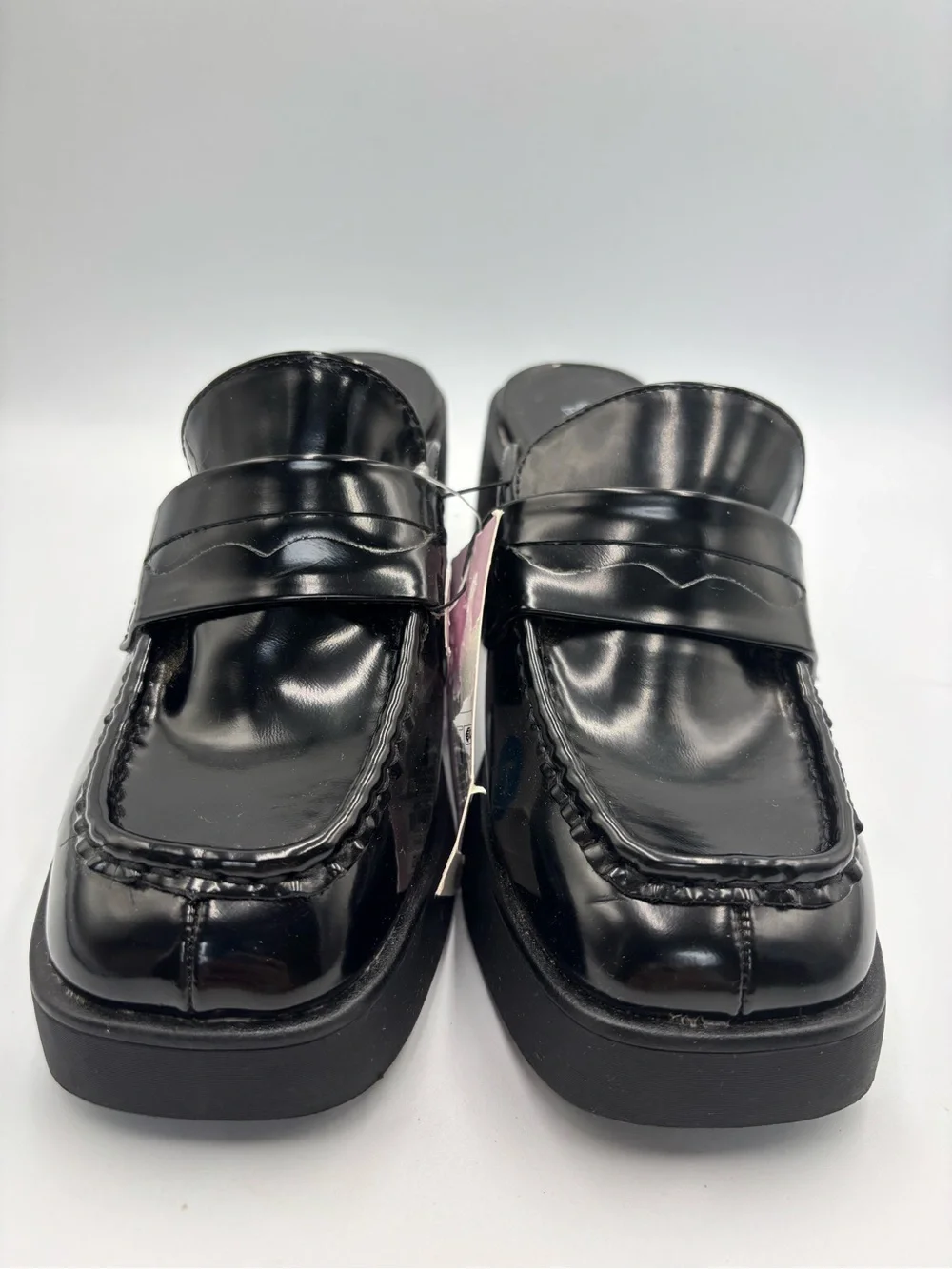 Women's Wild Fable Black Penny Loafer Mules Clog Shoes Eileen Size 7.5 Y2K 90s
